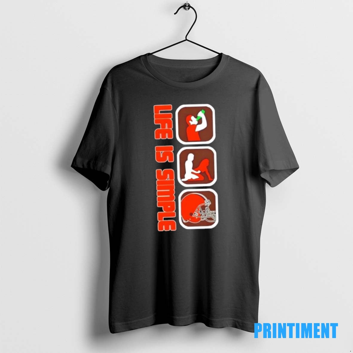 Official Cleveland Browns Football Life Is Simple Tee Sweater