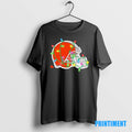 Official Cleveland Browns Logo Christmas Light Tee Sweater