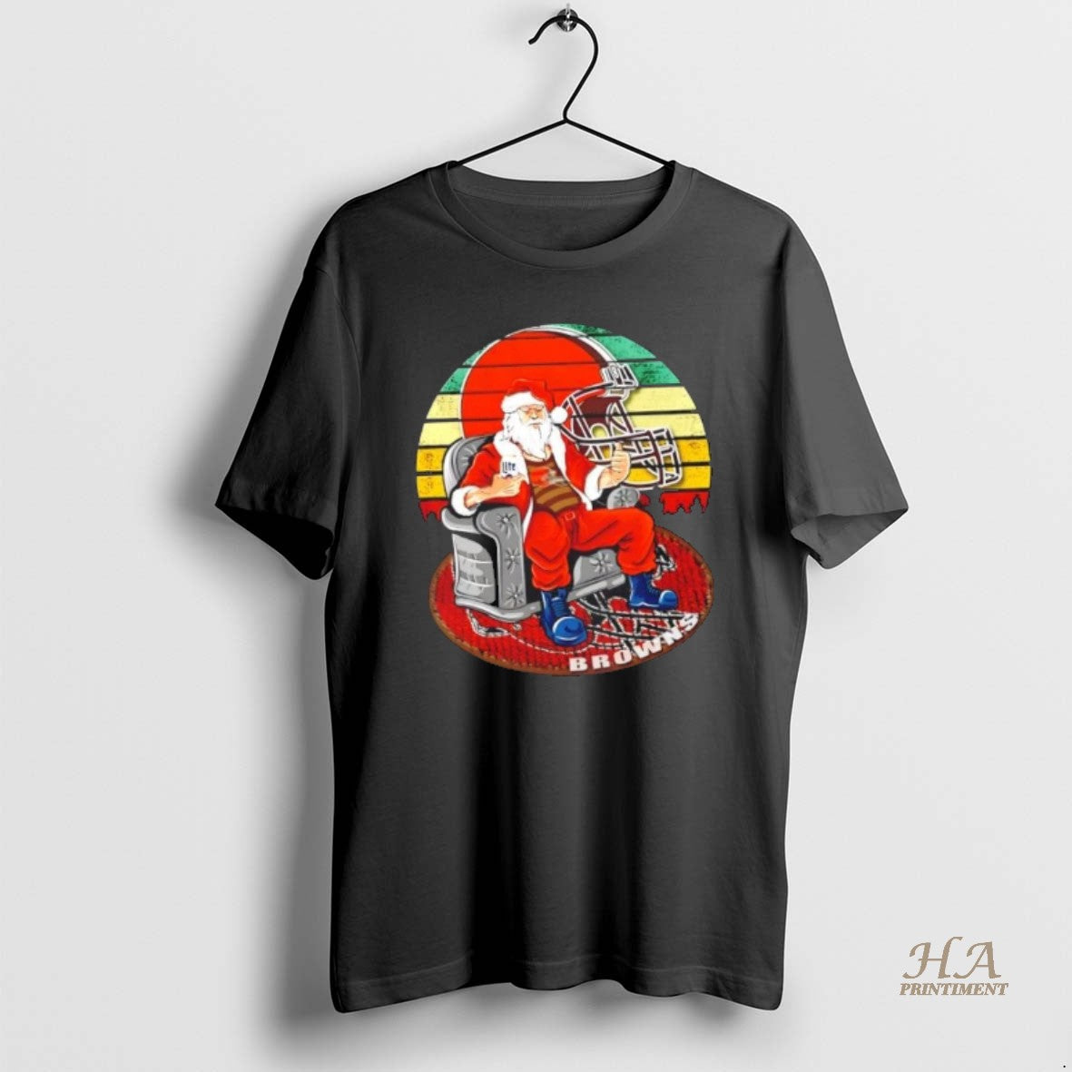 Official Cleveland Browns X Santa Claus Christmas Vintage