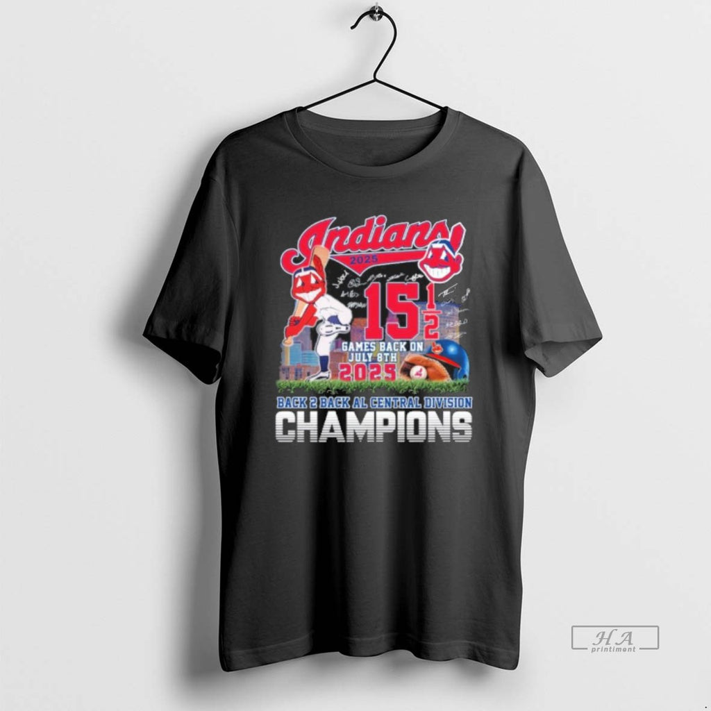 Official Cleveland Guardians 15 Games Back In July 8th 2025 Al Central Champions