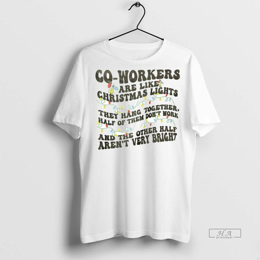 Official Co Workers Are Like Christmas Light Shirt