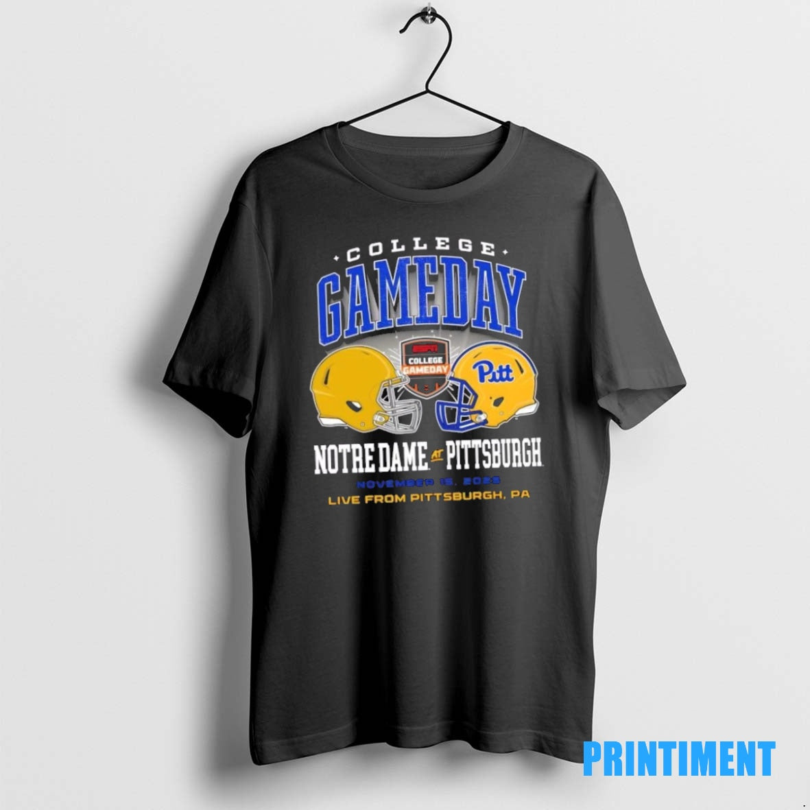 Official College Gameday Notre Dame Vs Pitt November 15 2025 Live From Pittsburgh Pa Tee