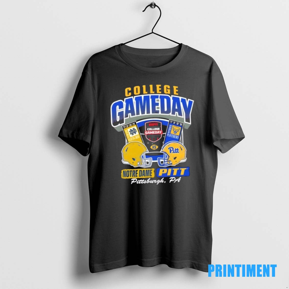 Official College Gameday Notre Dame Vs Pitt Ticket Tee Sweater