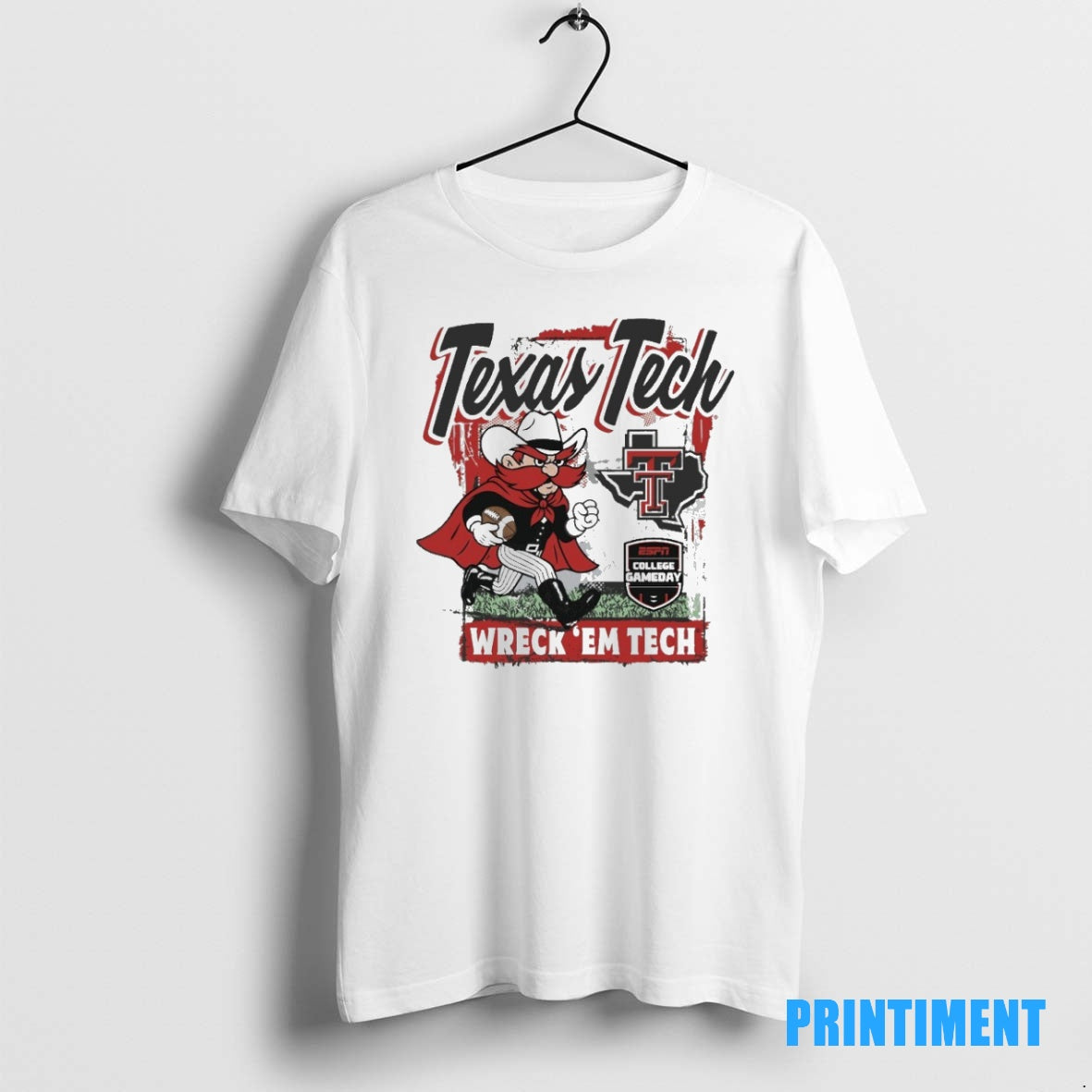 Official College Gameday Texas Tech Wreck Em Tech Classic Runner Tee Sweater