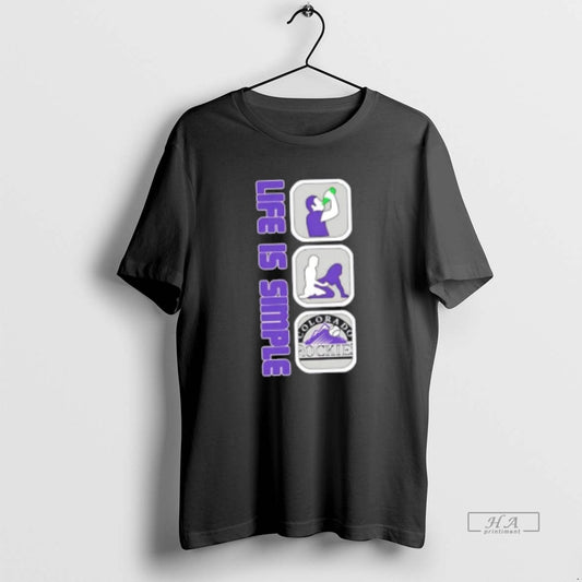 Official Colorado Rockies Baseball Life Is Simple