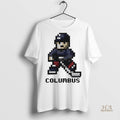 Official Columbus Blue Jackets Hockey 8 Bit Retro Baller Shirt
