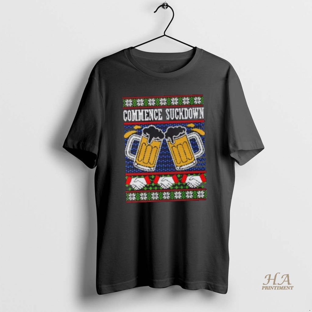 Official Commence Suckdown Tacky Beer Christmas