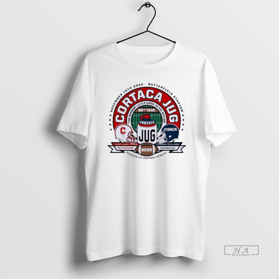 Official Cortland State Vs Ithaca 2025 Cortaca Jug Diii Football Rivalry