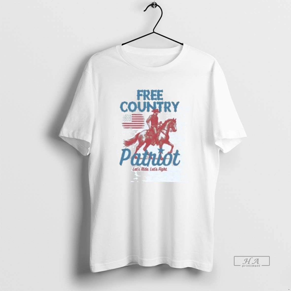 Official Cowboy Free Country Patriot Lets Ride Lets Fight