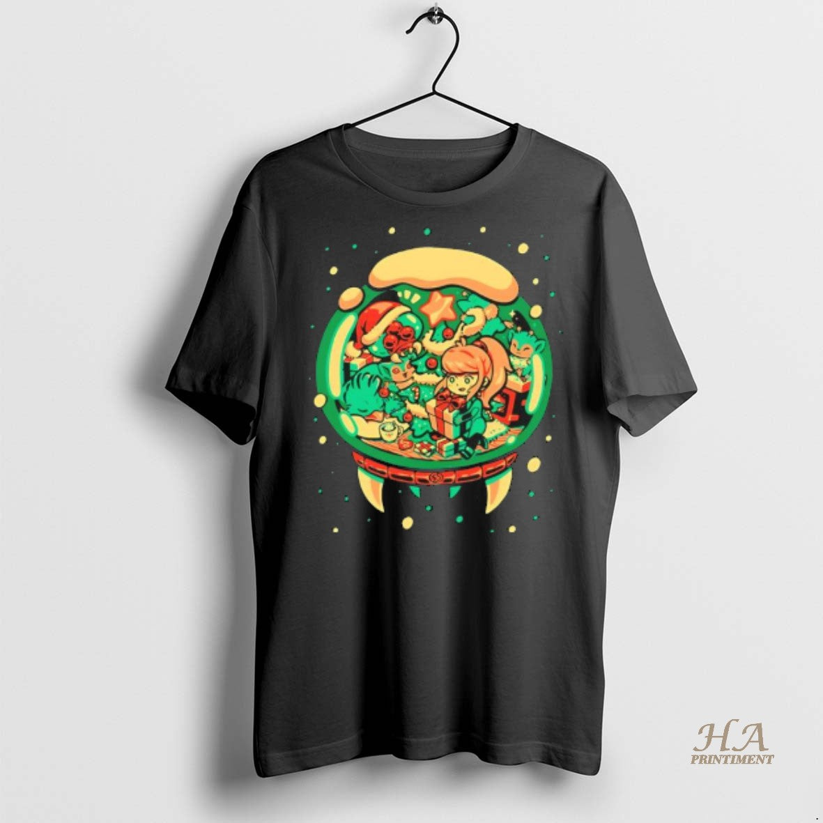 Official Cozy Winter Holiday Christmas Galaxy Black Shirt
