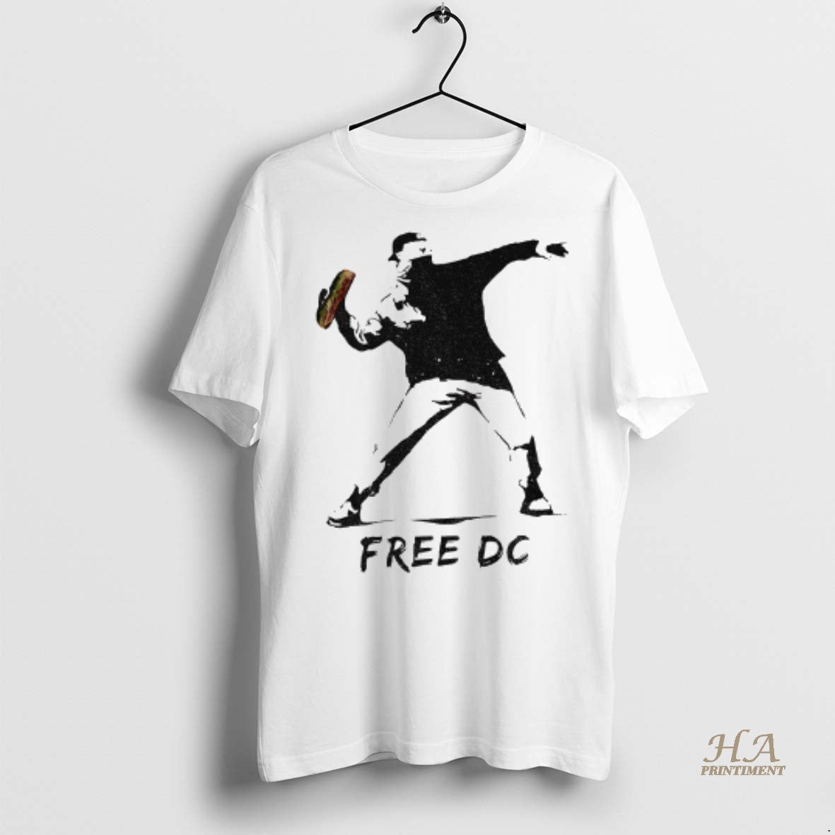 Official Dc Sandwich Thrower Banksy Inspired Free Dc Statehood Advocate Anti Trump Washington Resistance Abolish