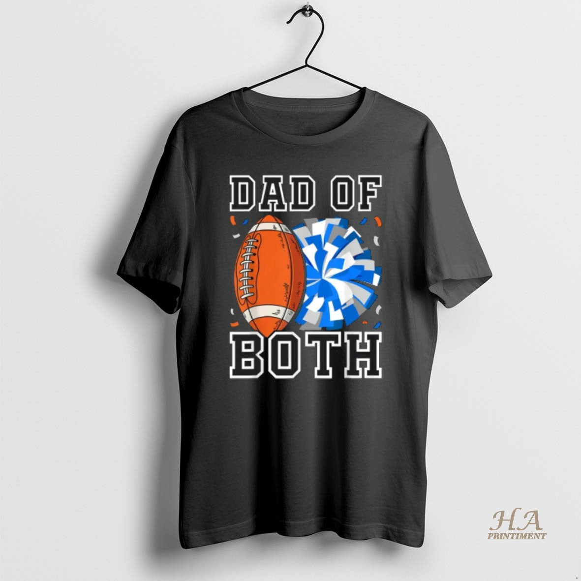 Official Dad Of Both Proud Football And Cheer