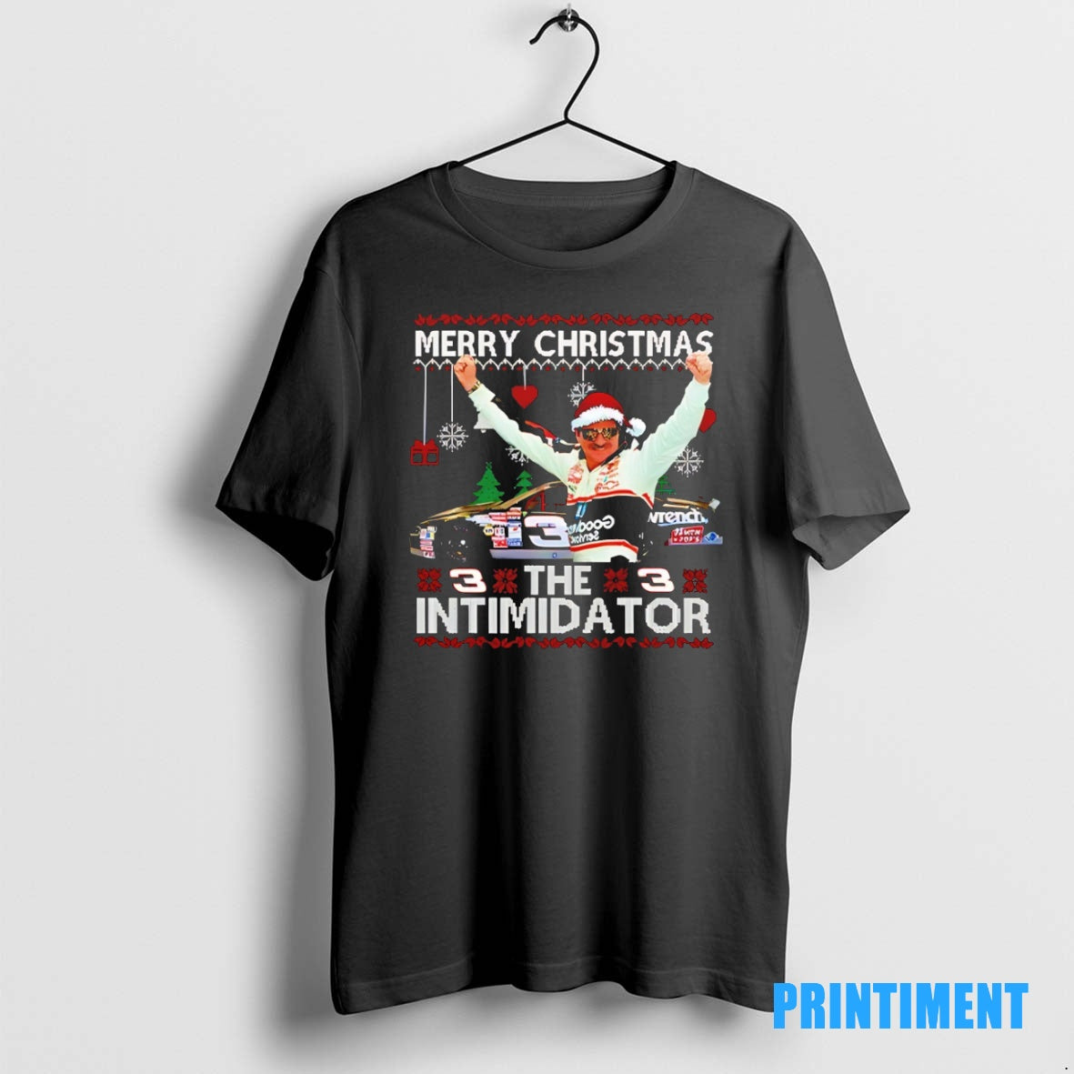 Official Dale Earnhardt Merry Christmas The Intimidator Tee Sweater