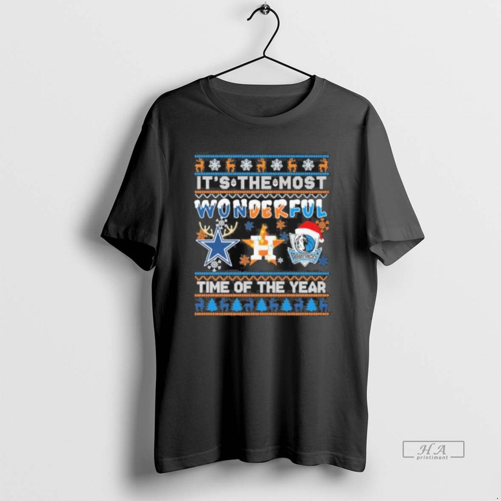 Official Dallas Sports Teams Logo Its The Most Wonderful Time Of The Year Christmas