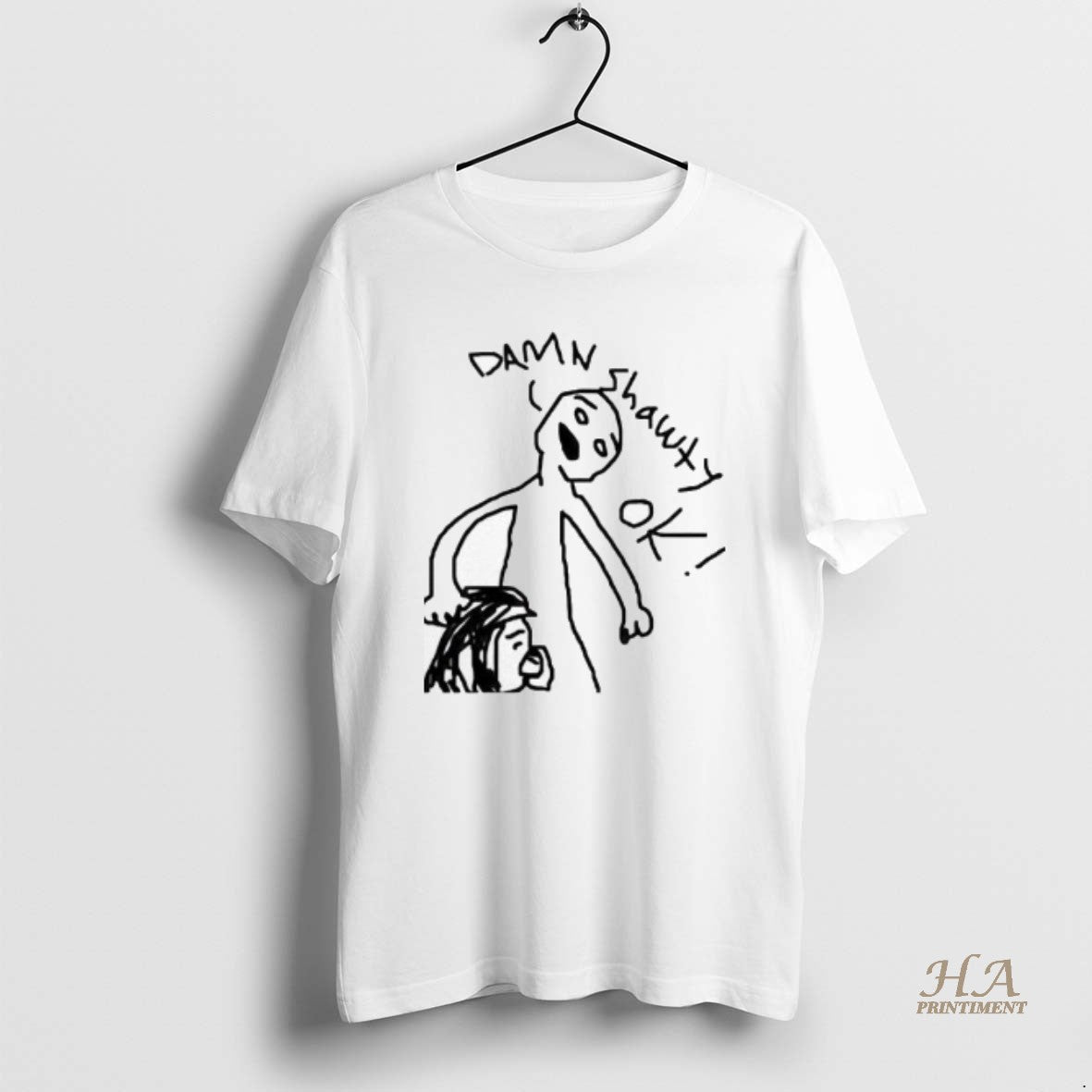 Official Damn Shawty Ok Human Funny Graphic