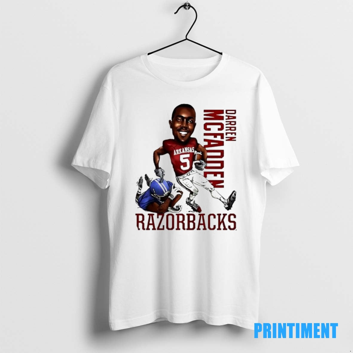 Official Darren Mcfadden Arkansas Razorback Caricature Cartoon Tee Sweater