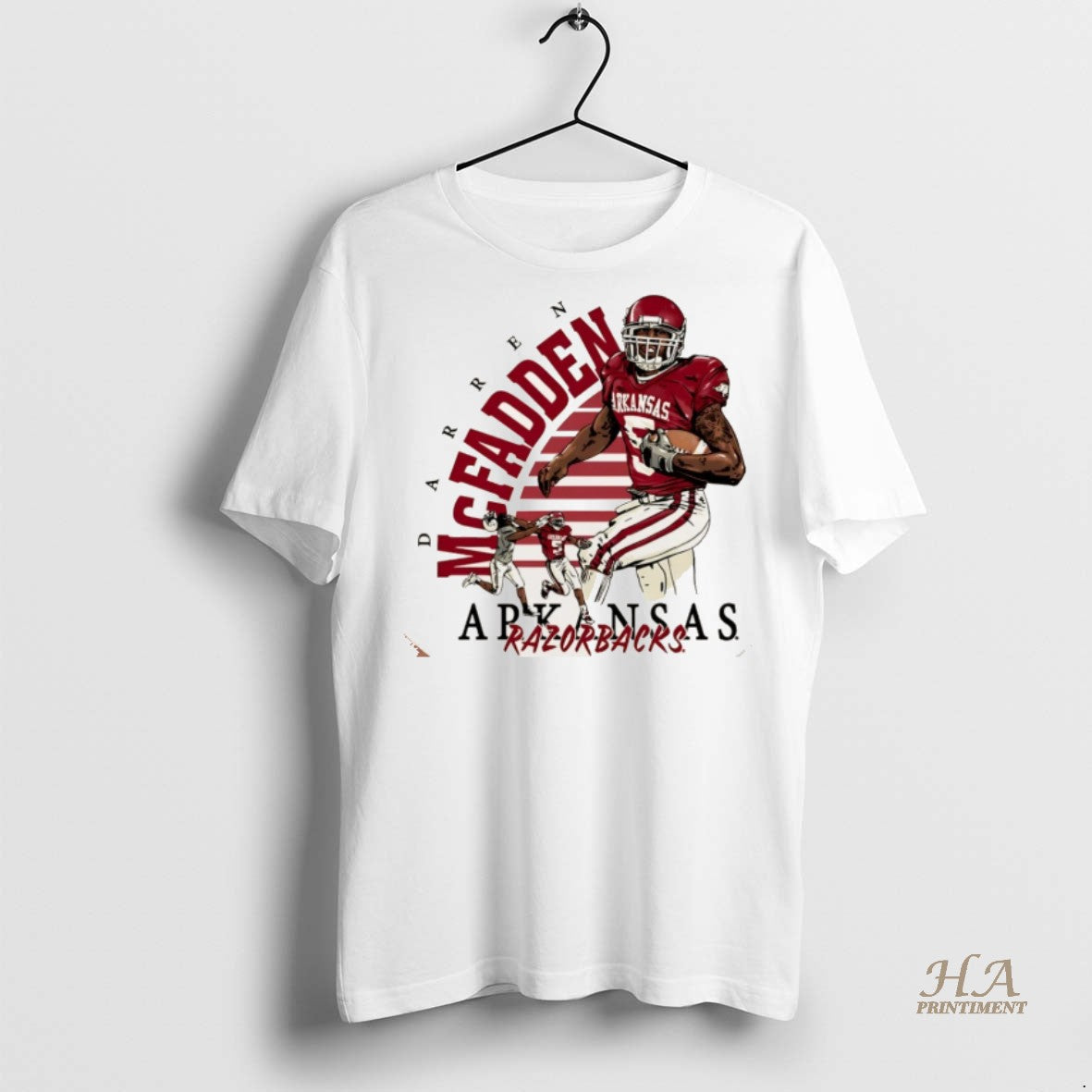 Official Darren Mcfadden Arkansas Razorback Vintage Pitch Christmas Shirt