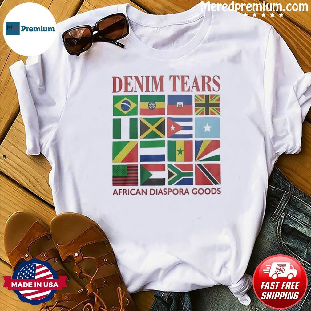 Denim Tears African Diaspora Goods Flags T-Shirt