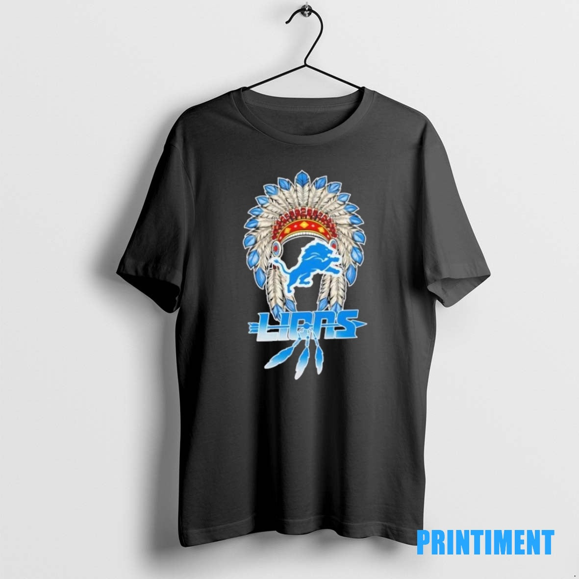 Official Detroit Lions Football X Native American Tee Sweater