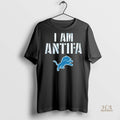 Official Detroit Lions I Am Antifa Against Fascism Shirt