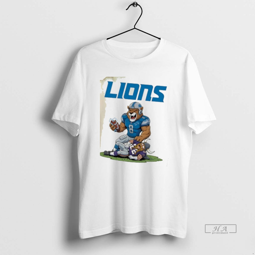 Official Detroit Lions Beat Minnesota Vikings Mascot
