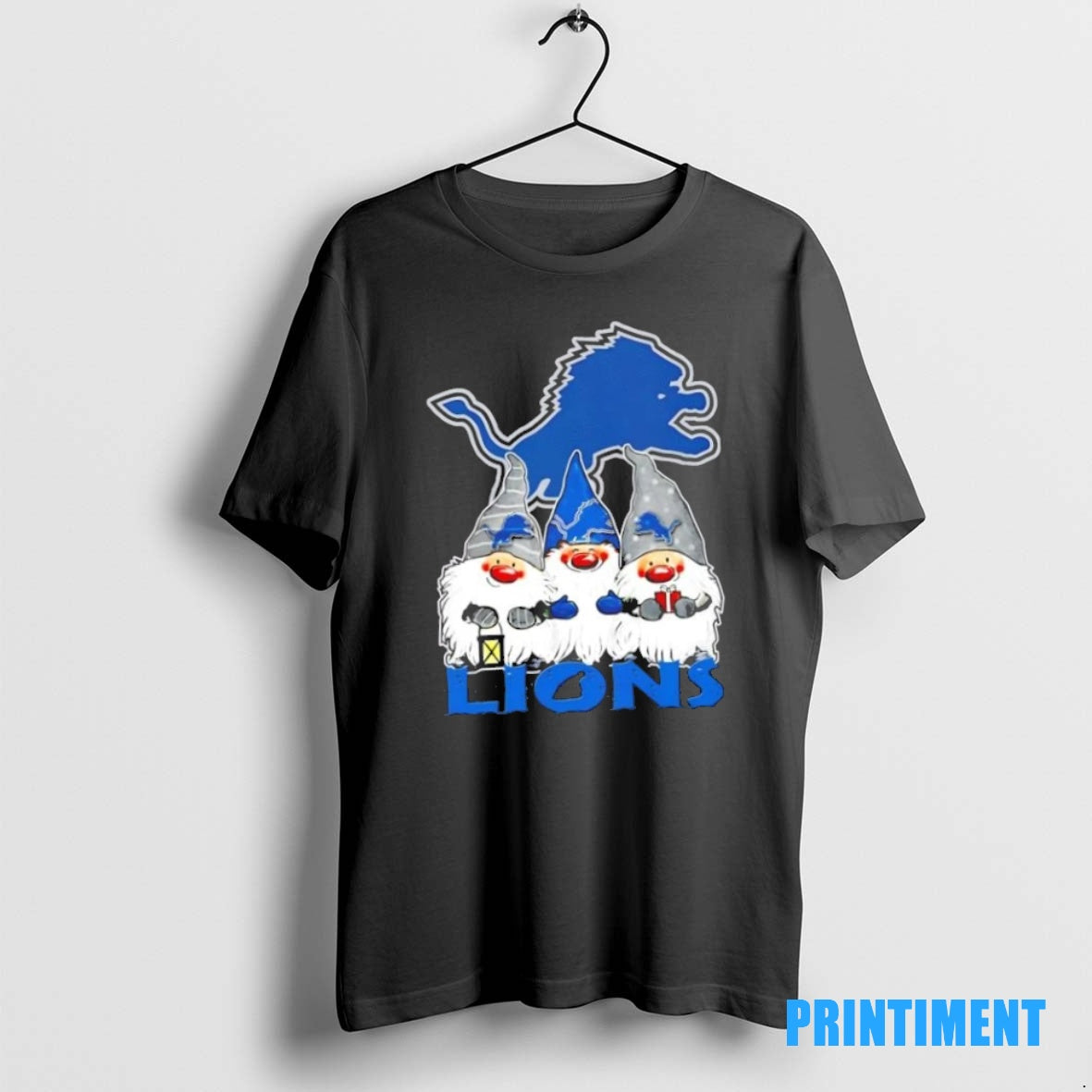 Official Detroit Lions X Gnomes Xmas Christmas Tee Sweater