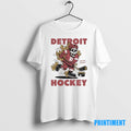Official Detroit Red Wings Burnin Rubber Hockey Cartoon Tee Sweater