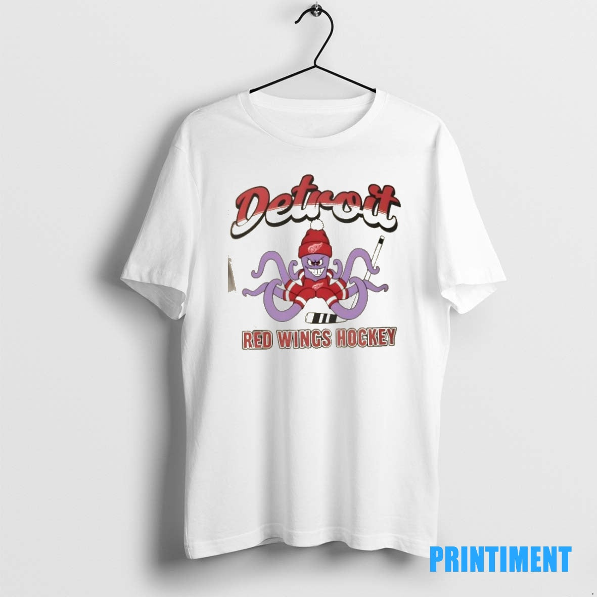Official Detroit Red Wings The Hockey Octopus Mascot Tee Sweater