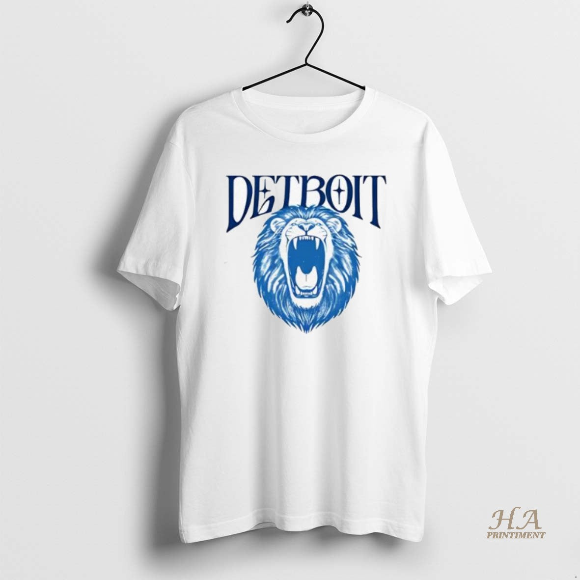 Official Detroit Roaring Lion Retro Emblem Baseball