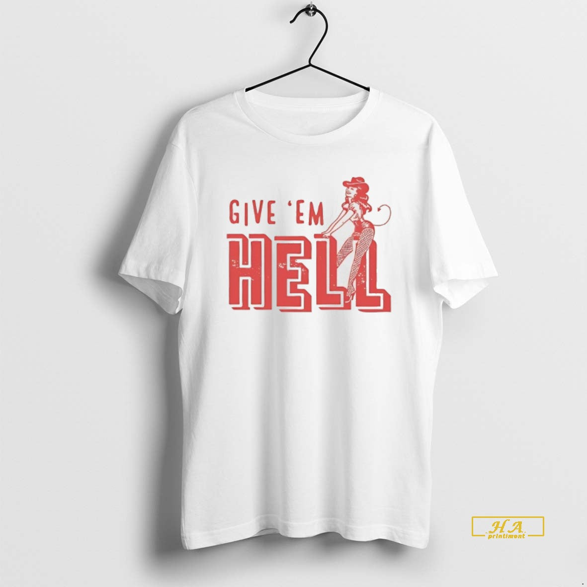 Official Devil Cowgirl Give Em Hell Vintage