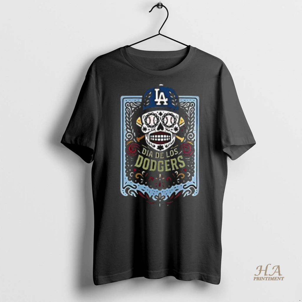 Official Dia De Los Angeles Dodgers Skull Shirt