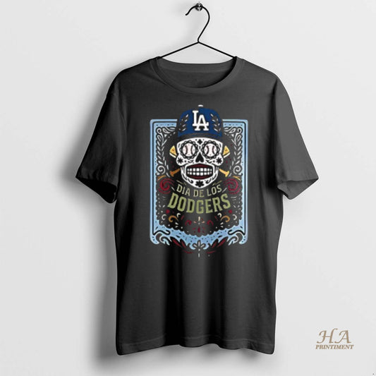 Official Dia De Los Angeles Dodgers Skull Shirt