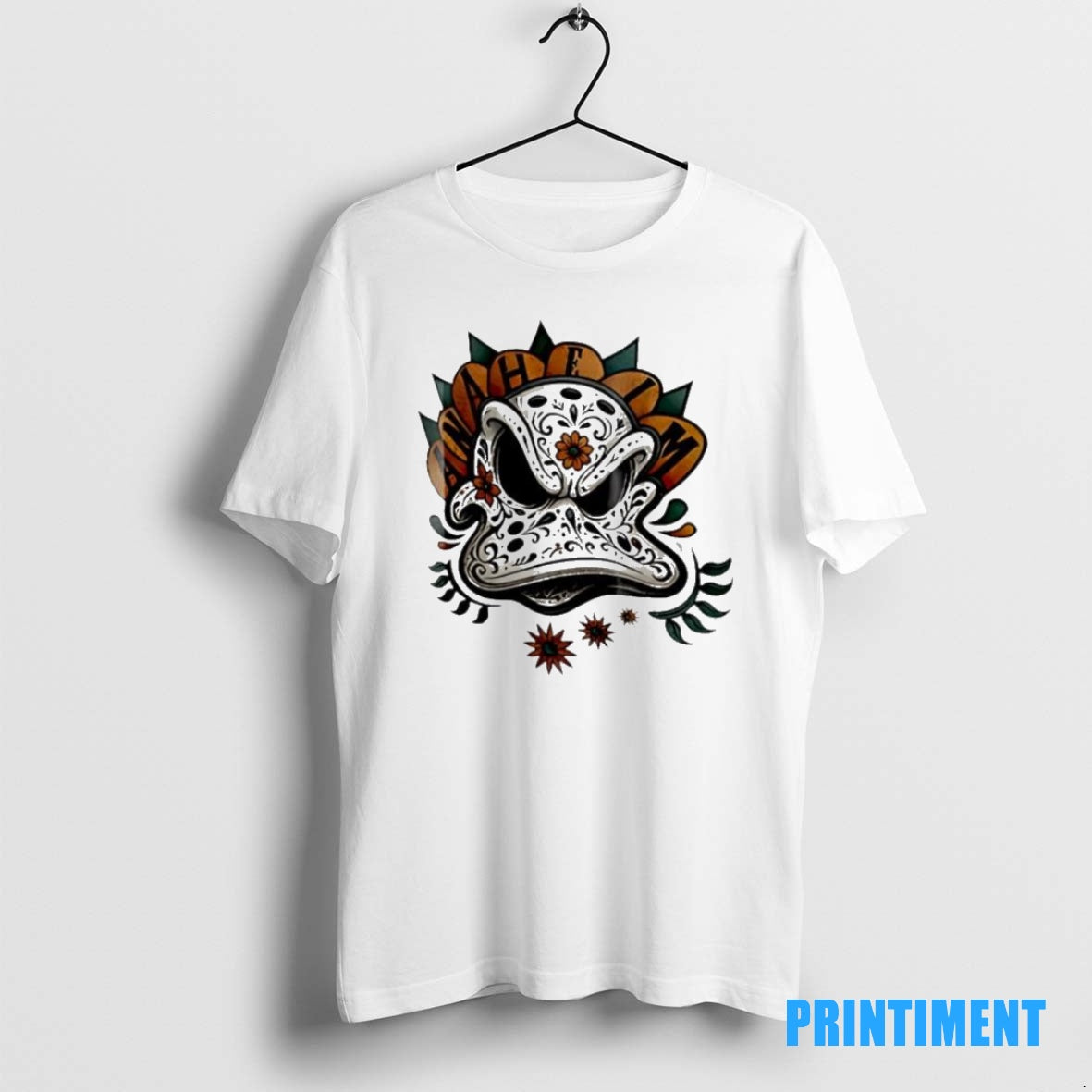 Official Dia De Los Muertos X Anaheim Ducks Big Face Tee Sweater