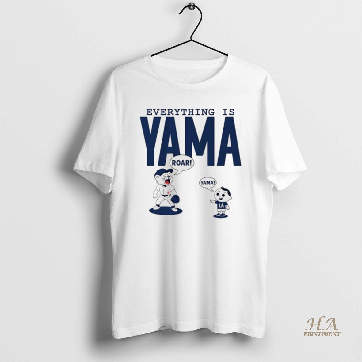 Official Dodgers Yoshinobu Yamamoto Everything Is Yama Mascot Cartoon
