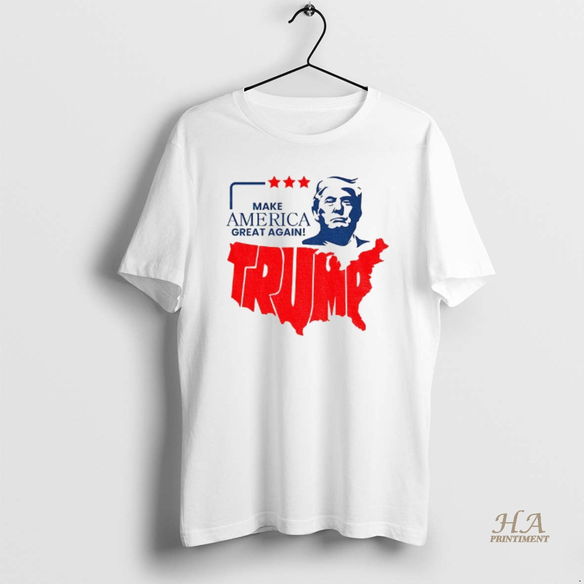 Official Donald Trump Make America Great Again America Map Republican
