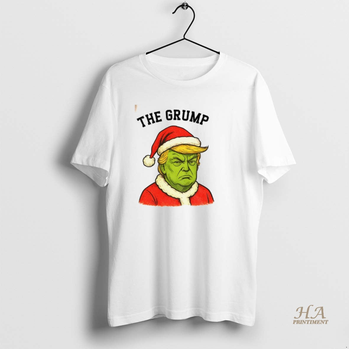Official Donald Trump X Grinch The Grump Santa Claus Anti Trump Merry Christmas