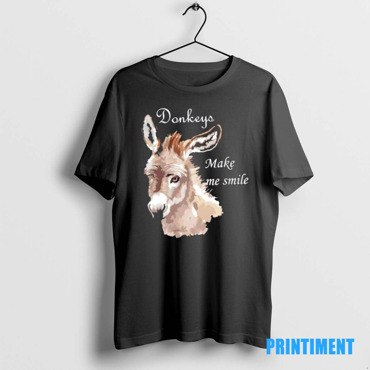 Official Donkeys Make Me Smile Cute Miniature Donkey Mini Donkey Gift Tee Sweater