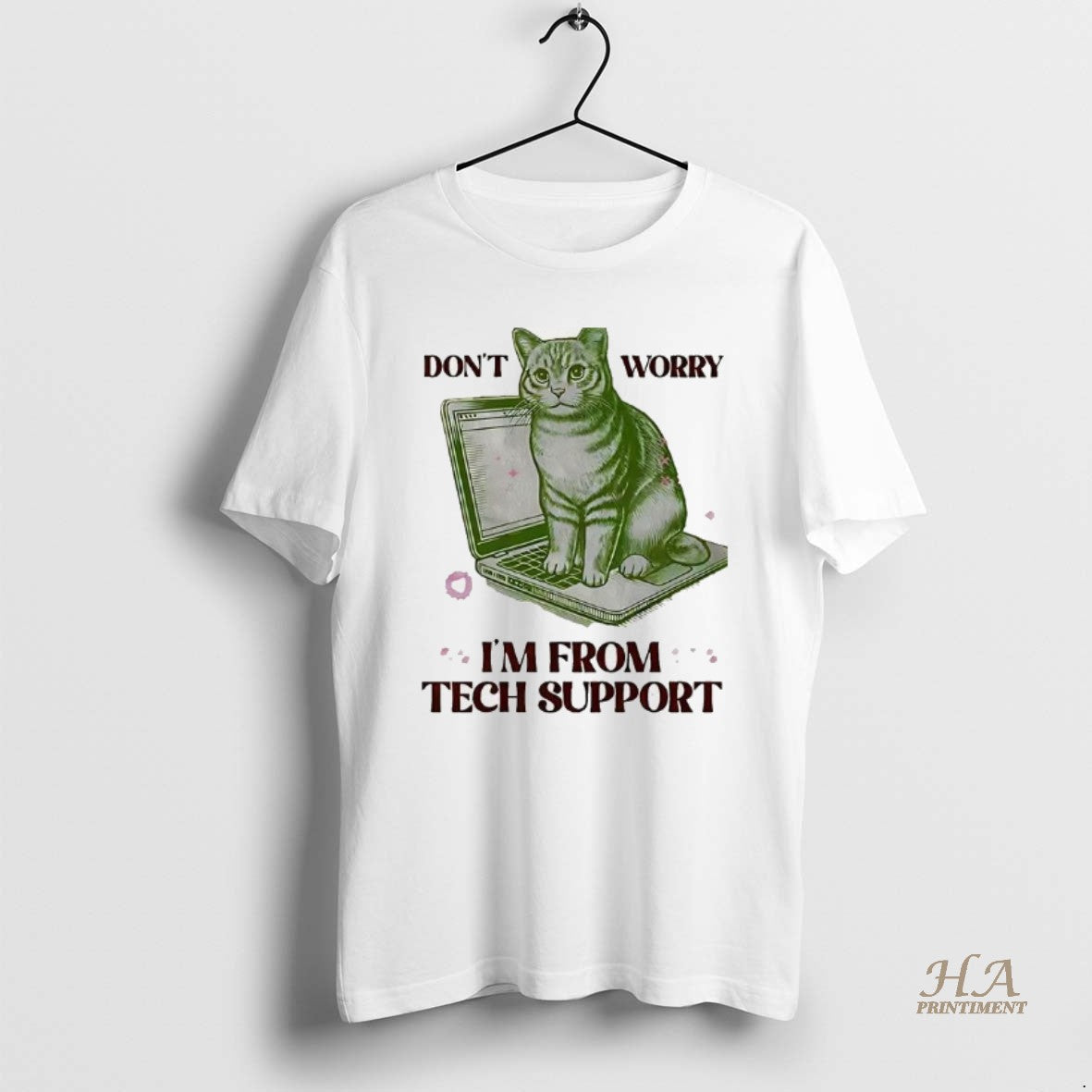 Official Dont Worry Im From Tech Support Cat Laptop