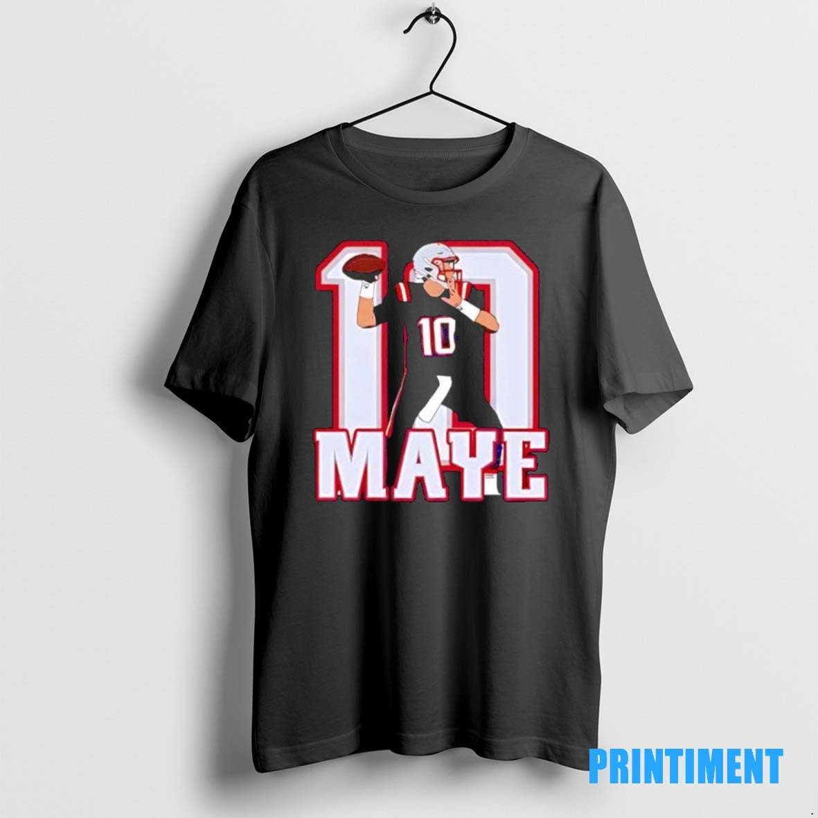 Official Drake Maye 10 New England Football Player Tee Sweater