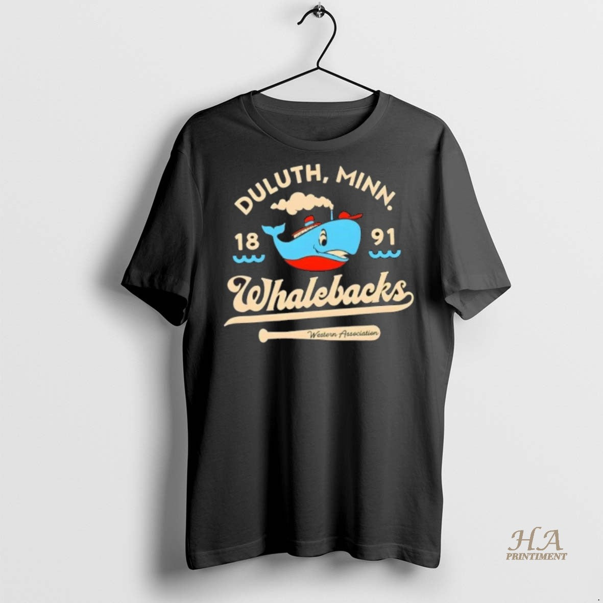 Official Duluth Whalebacks Minnesota Vintage Defunct Baseball Teams Shirt