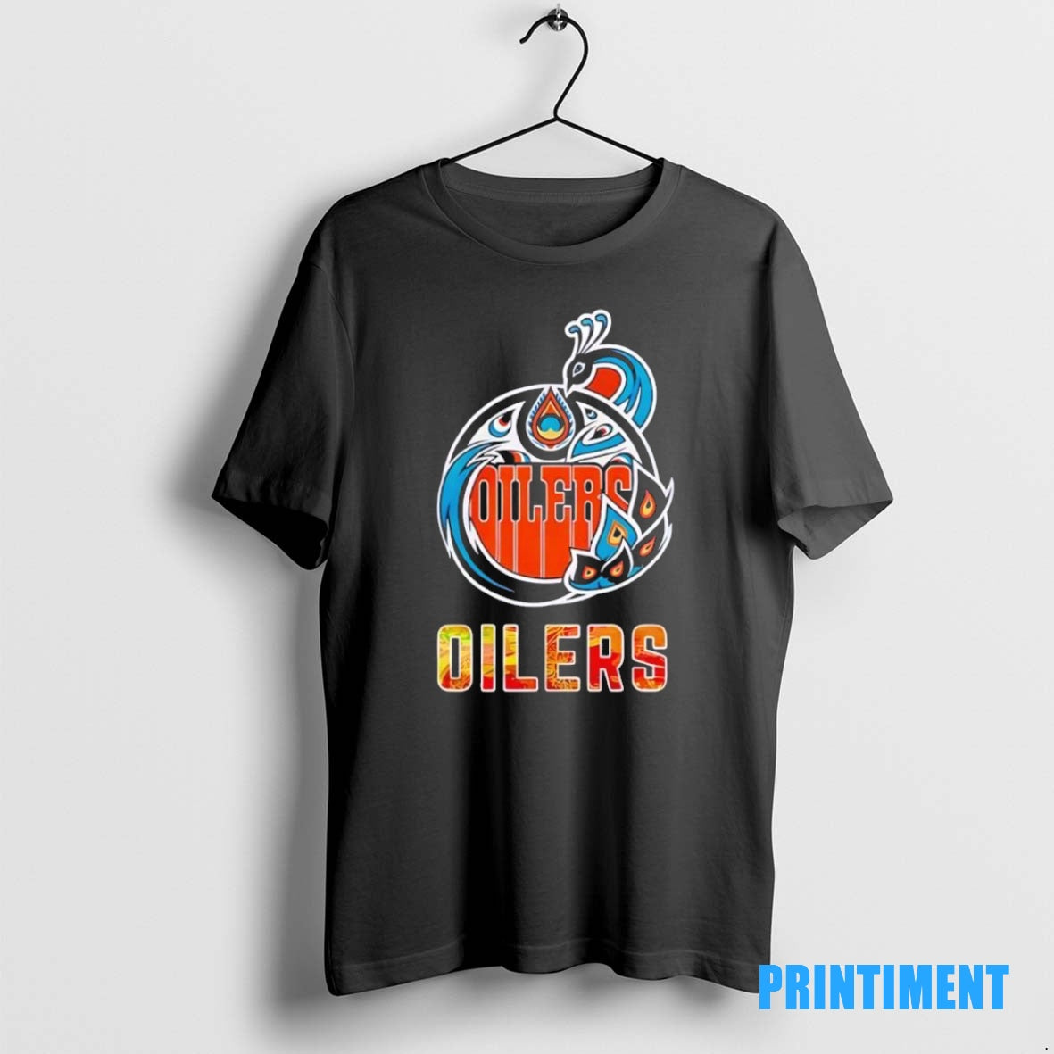 Official Edmonton Oilers Festival Of South Asia 2025 Black Tee Sweater