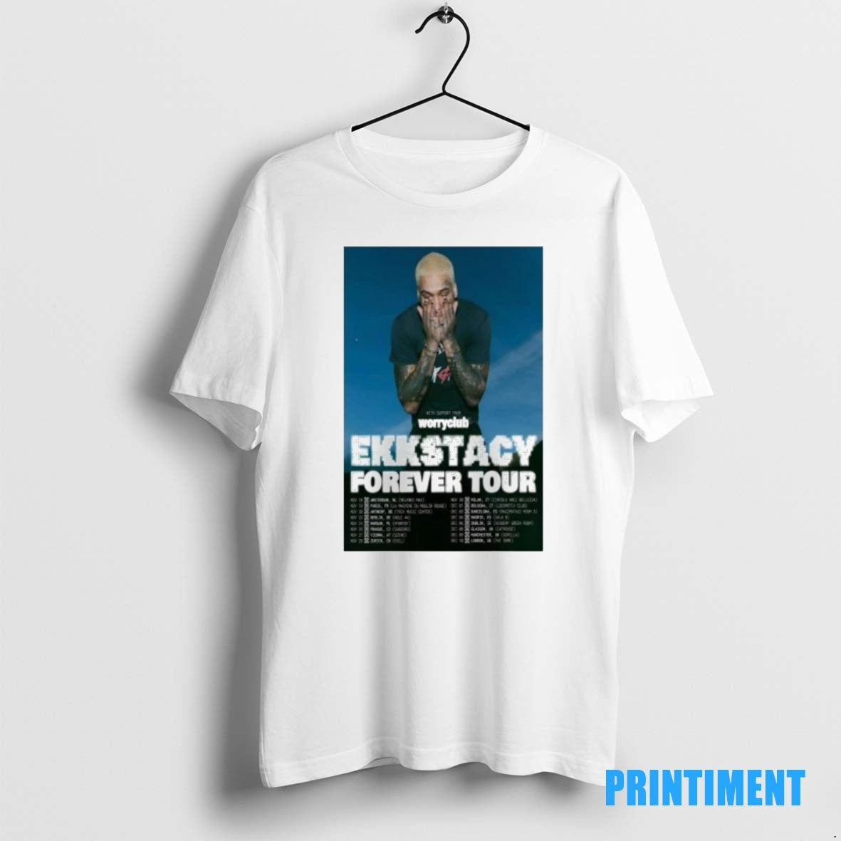 Official Ekkstacy With Support From Forever Tour 2025 Tee Sweater