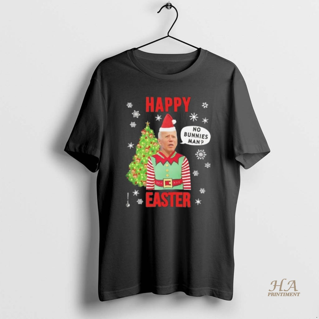 Official Elf Biden Christmas Happy Easter No Bunnies Man