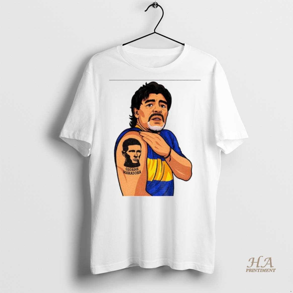 Official Elliot Anderson Geordie Maradona Tattoo Shirt
