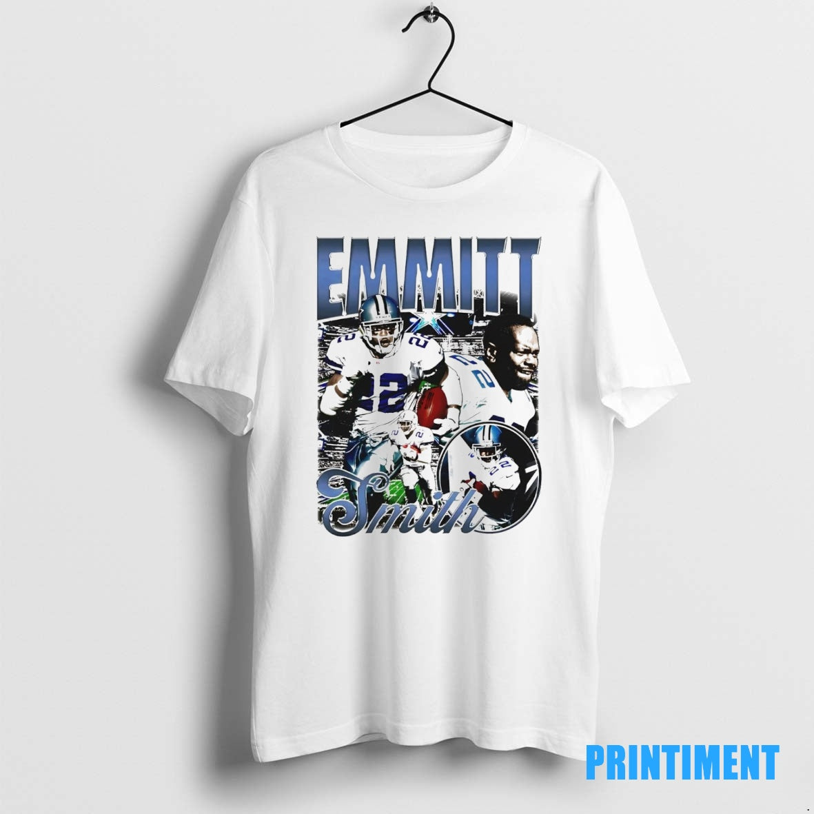 Official Emmitt Smith Picture Collage Dallas Cowboys Tee Sweater