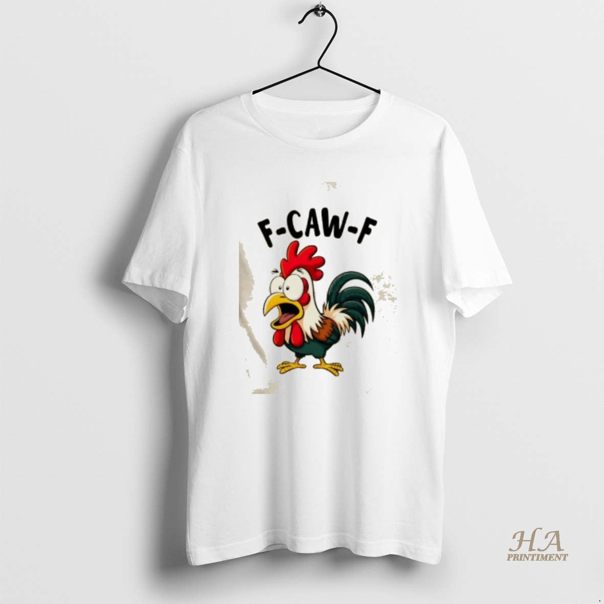 Official F Caw F Rooster Screaming Chicken Clucking Cartoon