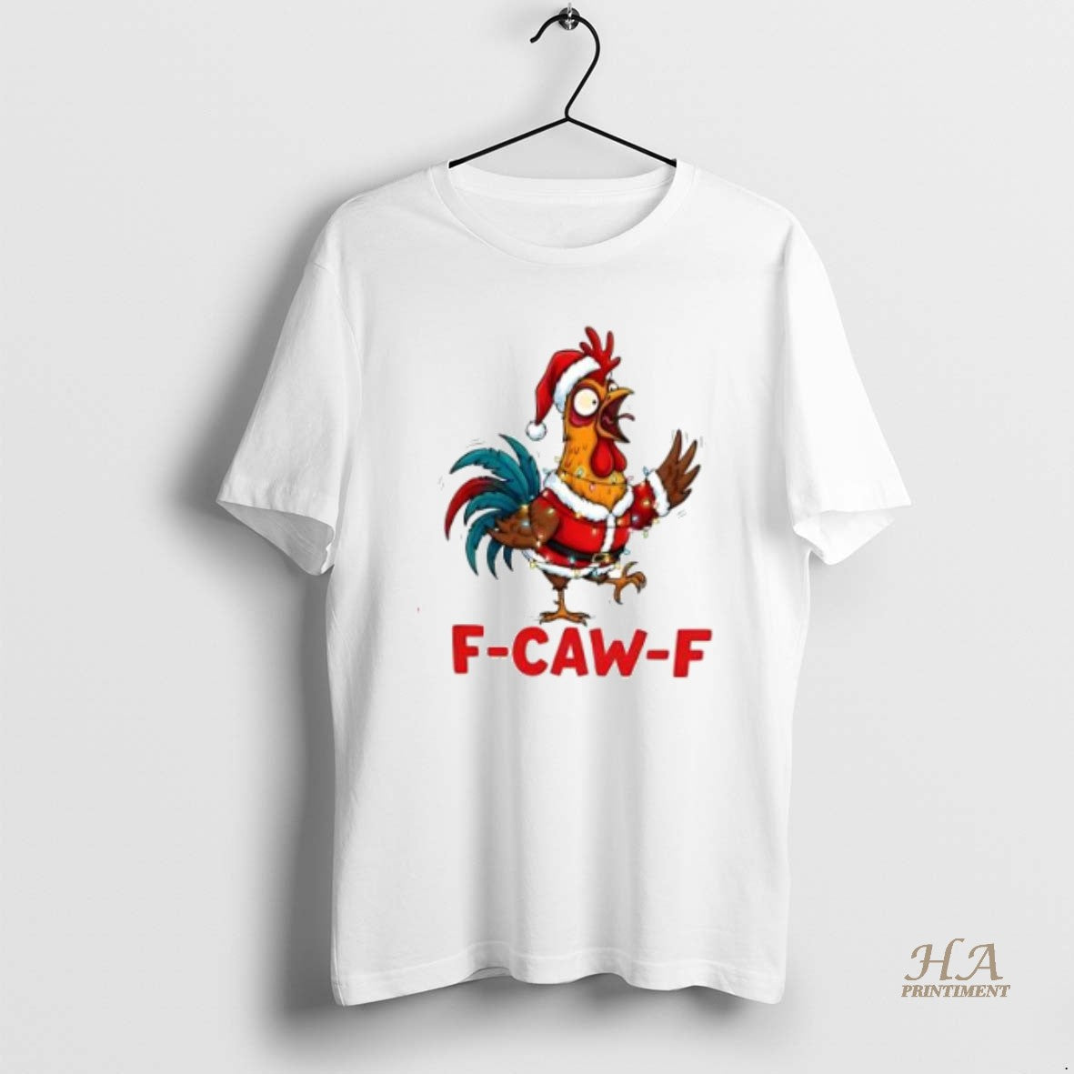 Official F Caw F Chicken Funny Christmas Rooster