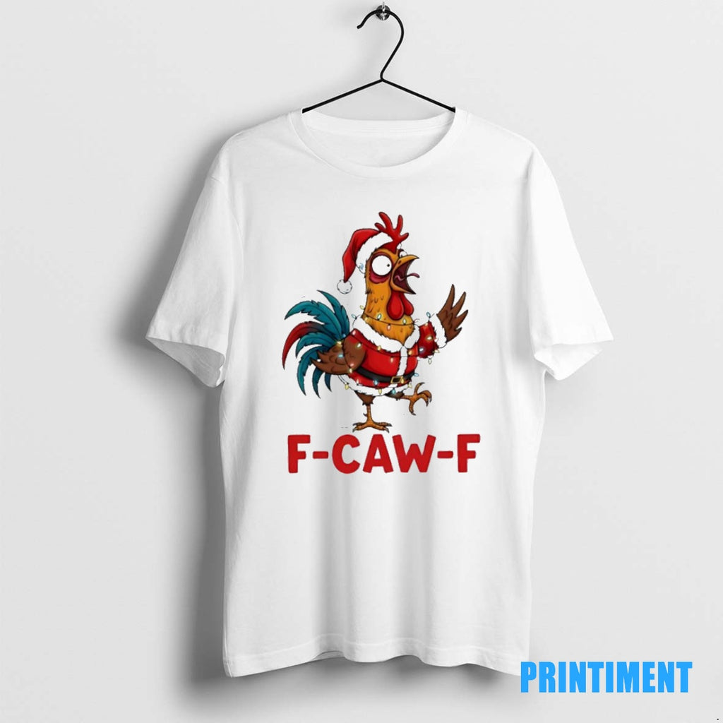 Official F Caw F Chicken Funny Christmas Rooster Tee Sweater