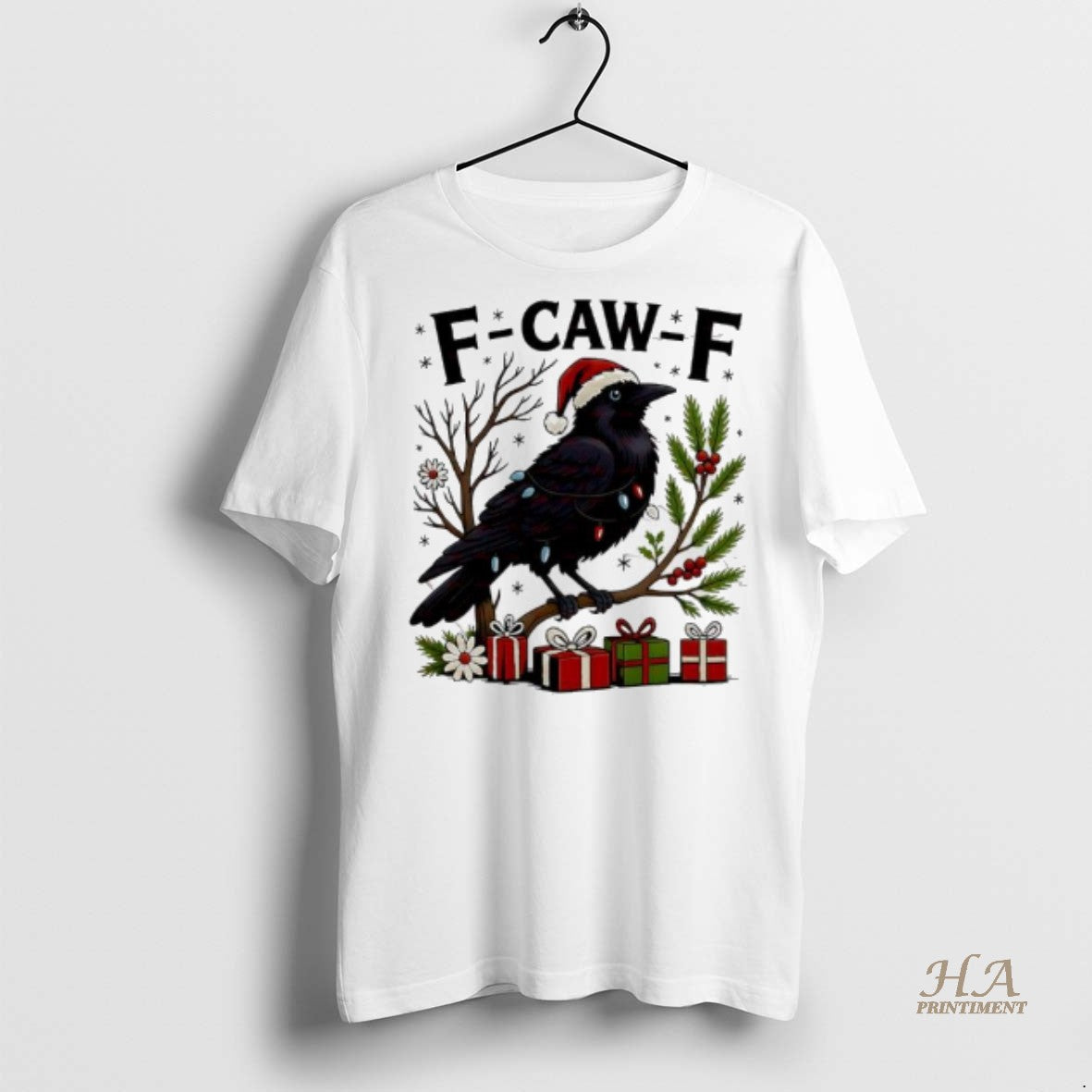 Official F Caw F Christmas Crow 2025 Shirt