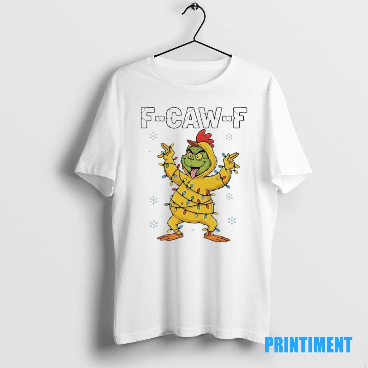 Official F Caw F Rooster X Grinch Character Tee Sweater